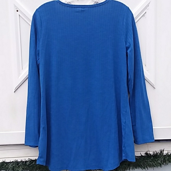 LULAROE BLUE SIZE SMALL LONG SLEEVED TOP NWOT - Picture 4 of 4